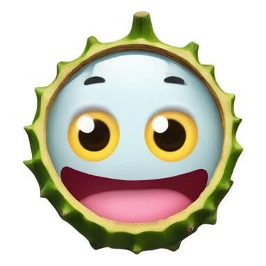 3D elegant pitagaya with surprised face and big shiny eyes 👀. one hand holds the mirror with its reflection 🪞 sticker