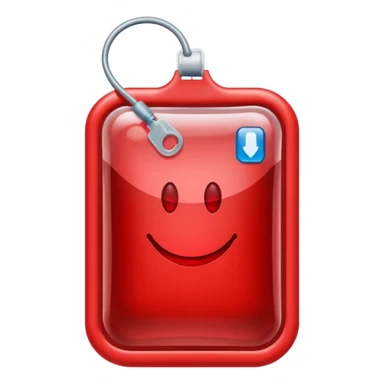 Blood bag sticker