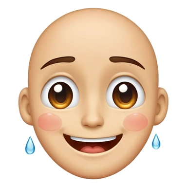 Happy face with tears sticker