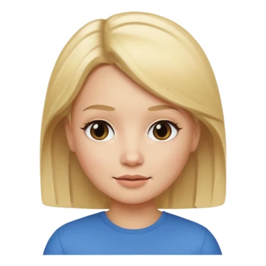 blonde giirl memoji iphone sticker