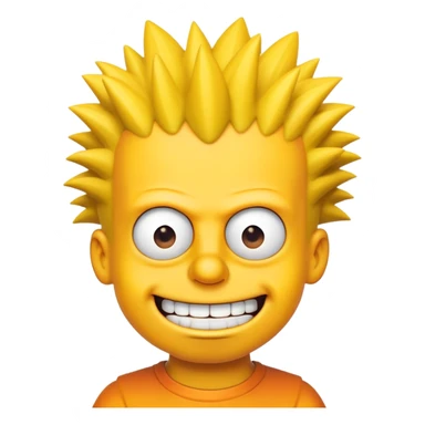 Bart simpson from The simpsons show sticker