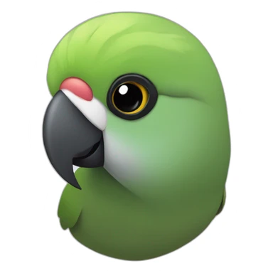 Lovebird masked with black head sticker