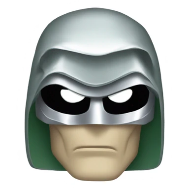 Doctor-doom head with silver mask  sticker