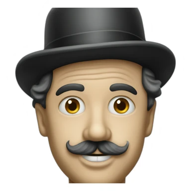Charlie Chaplin sans chapeau sticker