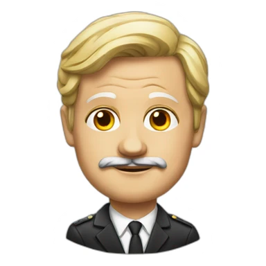 german political figure sticker