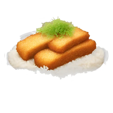 Tonkatsu bowl rice sticker