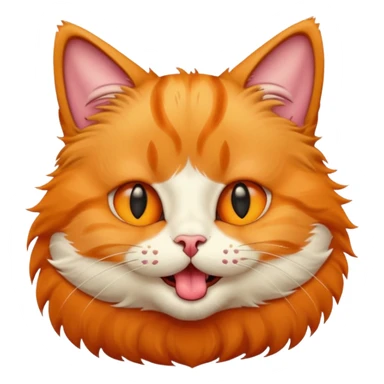 Cat with tongue out sticker
