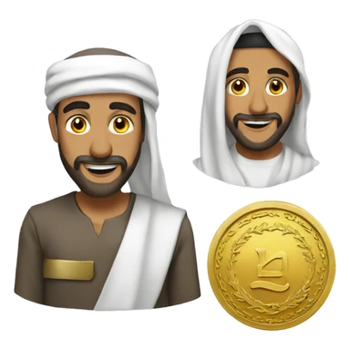 sheikh gold coin sticker
