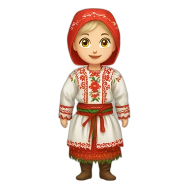 Belarussian-folk-costume sticker