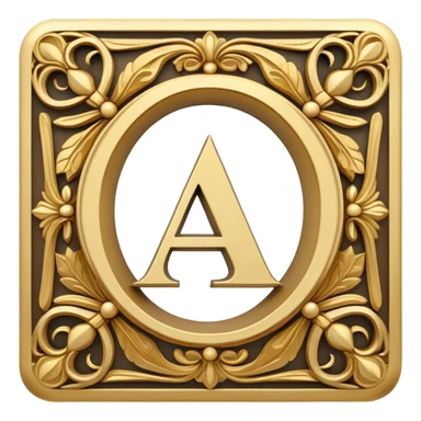 Greek letters Theta and Delta combined into a single sign sticker