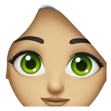 Green eye Iranian girl sticker