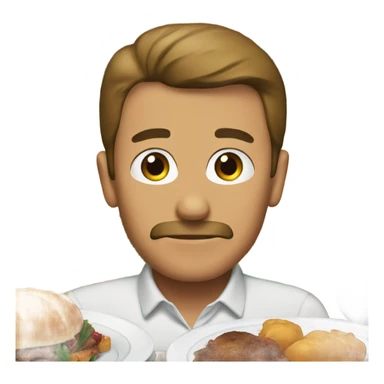 A yucky Christmas dinner sticker