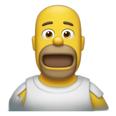 homer with frenchies sticker