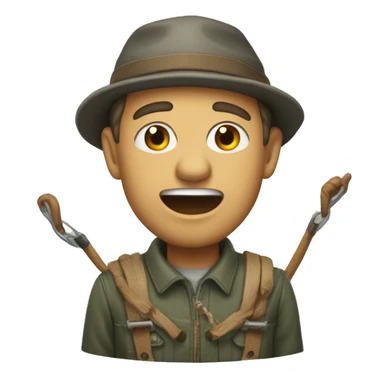 Pêcheur surpris sticker