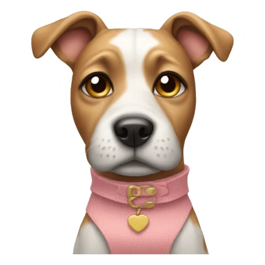 Dog wearing dress sticker