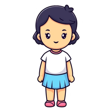 therian girl with animal traits sticker