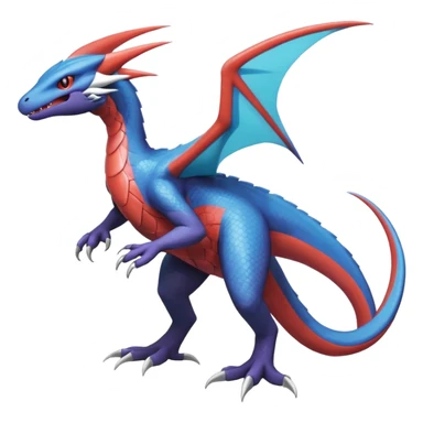 Noivern-Salandit-Latios-Lugia-Fakémon-hybrid-creature (full body)  sticker
