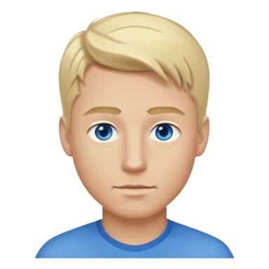 A guy with blonde hair and blue eyes that looks masculine sticker