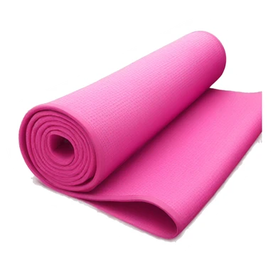Pink yoga mat rolled up sticker