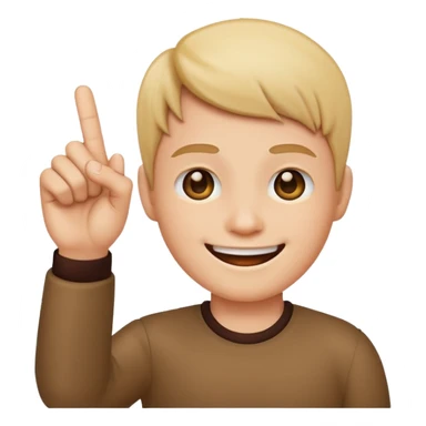 Smiling emoji with middle finger up sticker