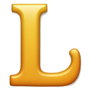 Latin Uppercase Letter "L" sticker