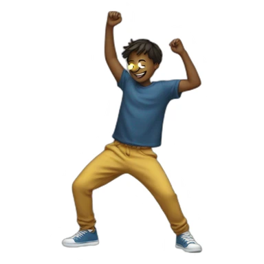 boy dancing the dabing sticker