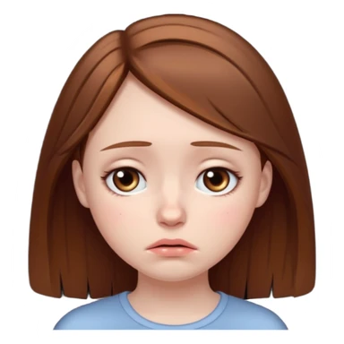 Sad girl sticker