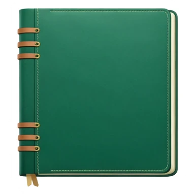 Aesthetic green note journal book plain sticker