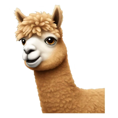 brown alpaca  sticker
