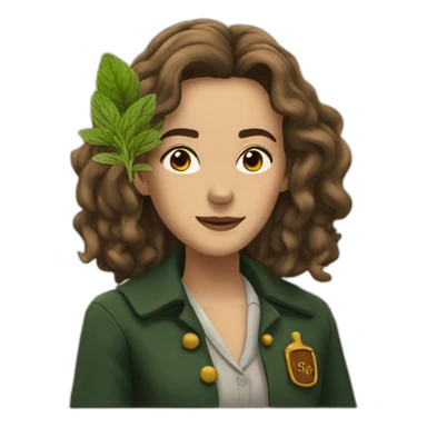 Hermione smoking herbs sticker