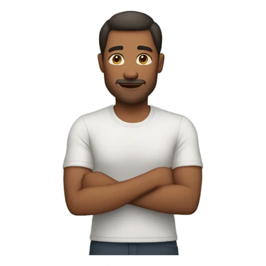 man fold your hands sticker