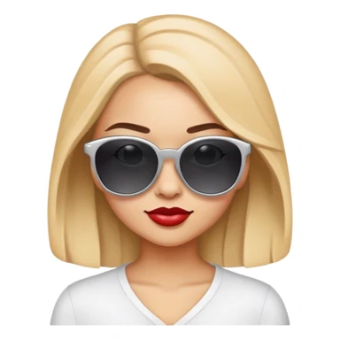 Olivia with sunglasses sticker