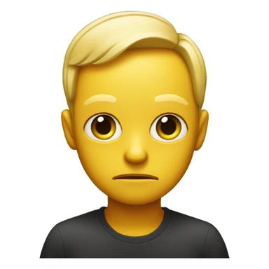Yellow skinned emoji giving someone a judgmental side eye  sticker