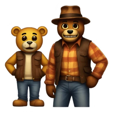Freddy fazbear and dodge sticker