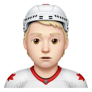 Ugly Canadian hockey player ￼ sticker