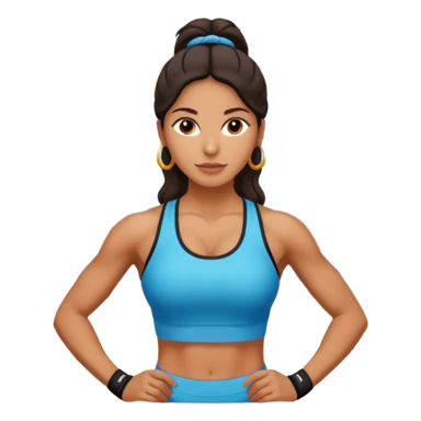 Mujer en gimnasio, peruana sticker