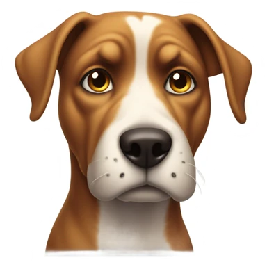 Dog giving a mean side eye sticker