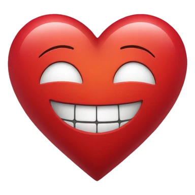 red heart with a smile sticker