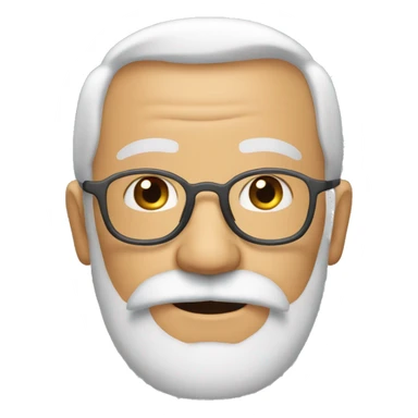 grandpa with beard sticker