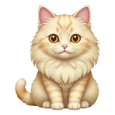 Cream colored cat sticker