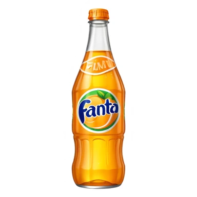 Una botella de cristal con el logo de Fanta con Fanta de limón dentro de color amarillo AMARILLA eres tonto sticker
