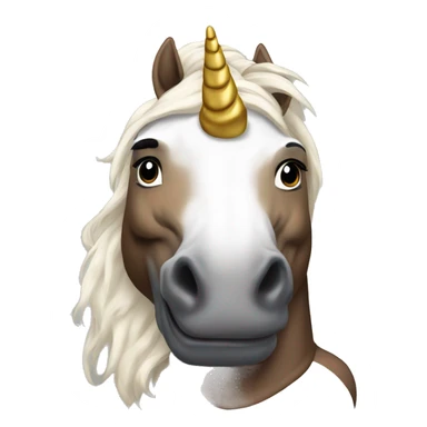 Mike Tyson as a unicorn sticker