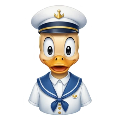 Donald Duck Disney style sticker