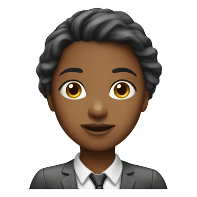 Girl in corporate office  sticker