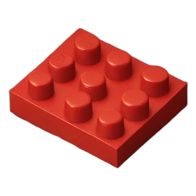 red lego brick sticker