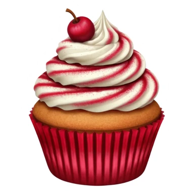Cranberry cinnamon dusted cupcake sticker