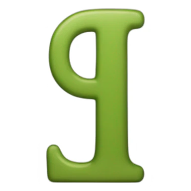 english letter I sticker