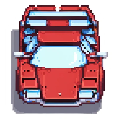 красная Lamborghini Countach, no background sticker