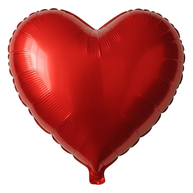 Foil balloon heart, remove background sticker