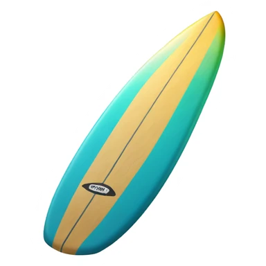 O pisica pe o placa de surf sticker